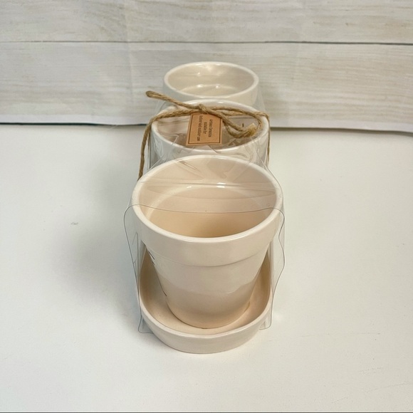 Rae Dunn Basil Oregano Sage Flower Pot Set - Picture 5 of 10